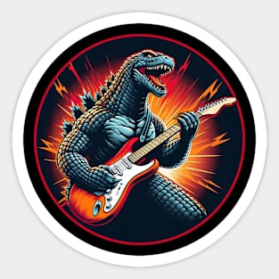 Godzilla Rocks Sticker
